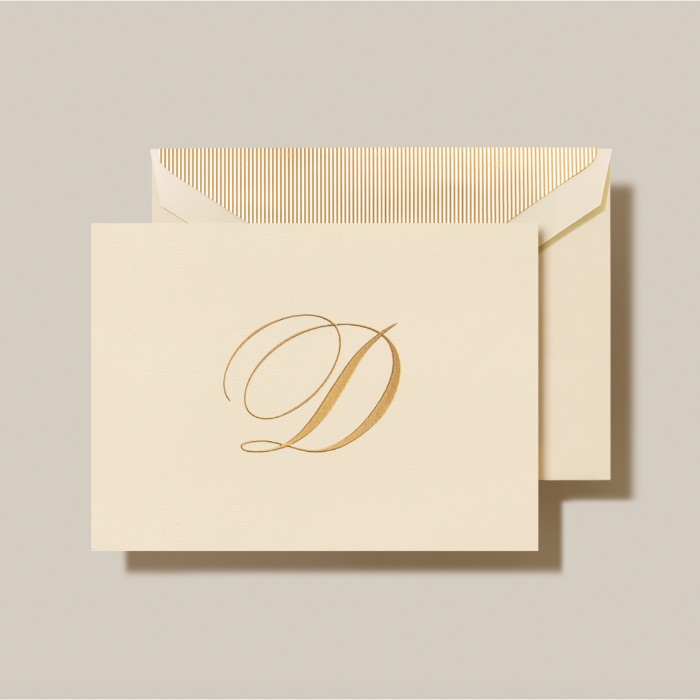 Hand Engraved Script Initial D Notes