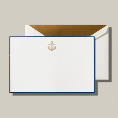 Engraved Anchor Bordered Cards