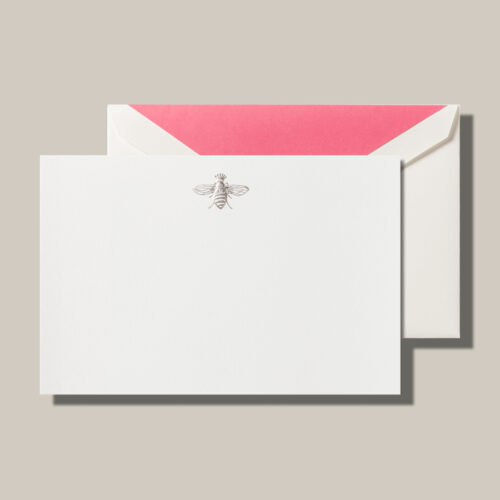 Engraved Majestic Bee Correspondence Cards